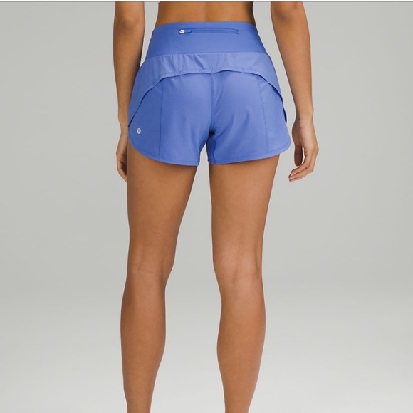 NWT LULULEMON speed up short 4” LINED, size 4, wild indigo - Picture 3 of 9